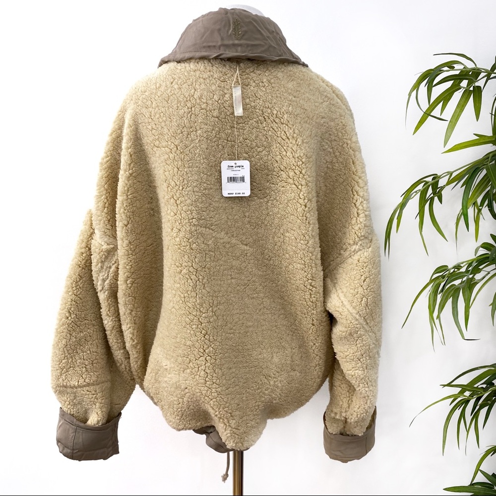 Free People Mix It Up Reversible Sherpa Tie Jacket - Picture 8 of 8
